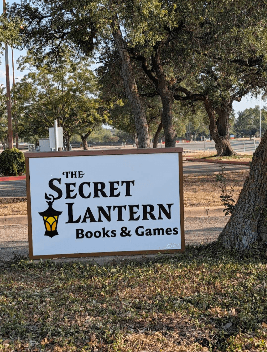 Exterior of The Secret Lantern Books & Games in Cedar Park
